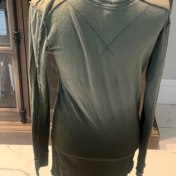 We The Free Dark Olive Button-Down Shirt - Picture 4 of 6